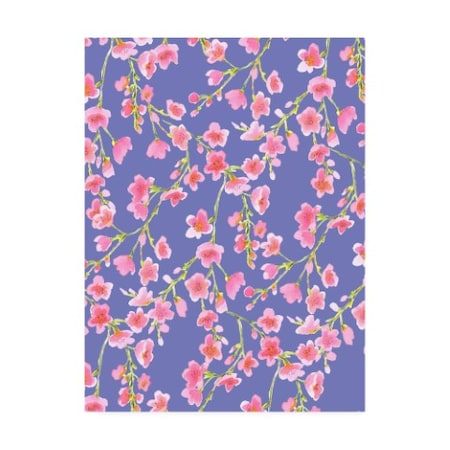 Jacqueline Maldonad 'Cherry Blossom Blue' Canvas Art,24x32